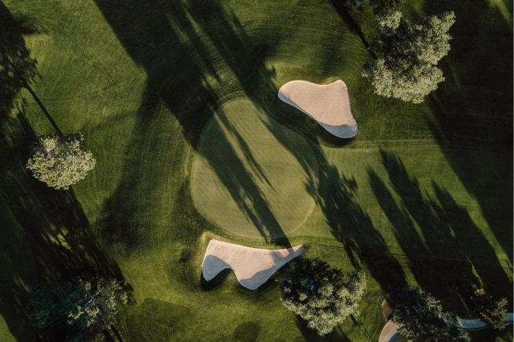 Golfplatz von Oben
