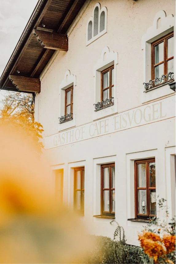 Herbstliche Ansicht Eisvogel Restaurant