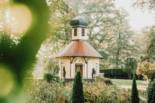 Herbststimmung Eisvogel Kapelle