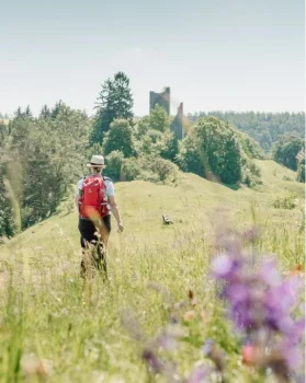 Eisvogel Urlaubsjahr 43 Wanderin im Naturpark Altmühltal