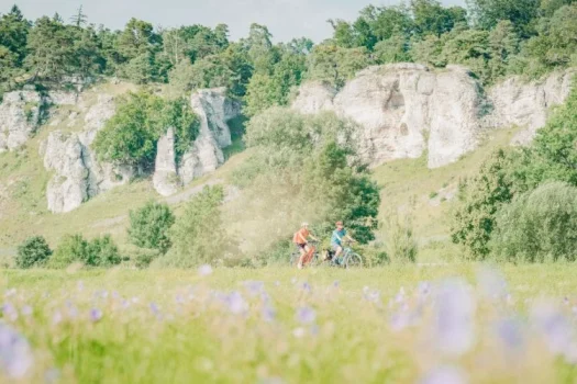 Eisvogel Urlaubsjahr 52 Radfahrer in Altmühltal